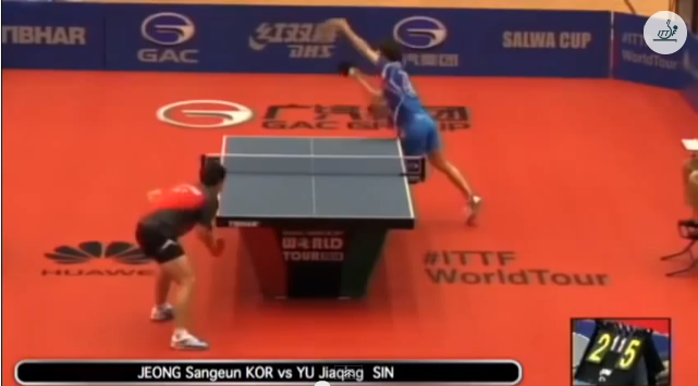 Kuwait Open 2014 Highlights: Jeong Sang Eun vs Yu Jiaqing 卓球動画