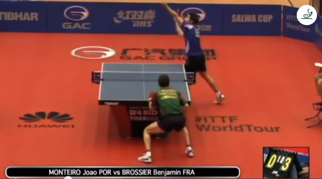Kuwait Open 2014 Highlights: Joao Monteiro vs Benjamin Brossier 卓球動画