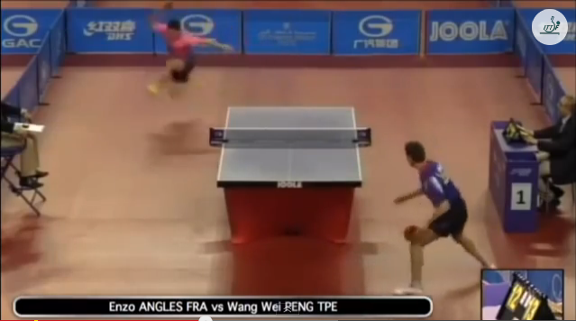 Qatar Open 2014 Highlights: Enzo Angles vs Peng Wang Wei 卓球動画