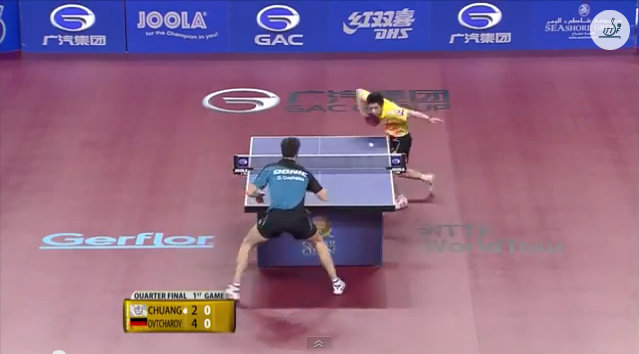 Qatar Open 2014 Highlights: Dimitrij Ovtcharov vs 荘智淵 (1/4 Final)  卓球動画