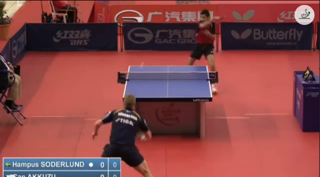 Spanish Open 2014 Highlights: Can Akkuzu Vs Hampus Soderlund (Q. Group) 卓球動画