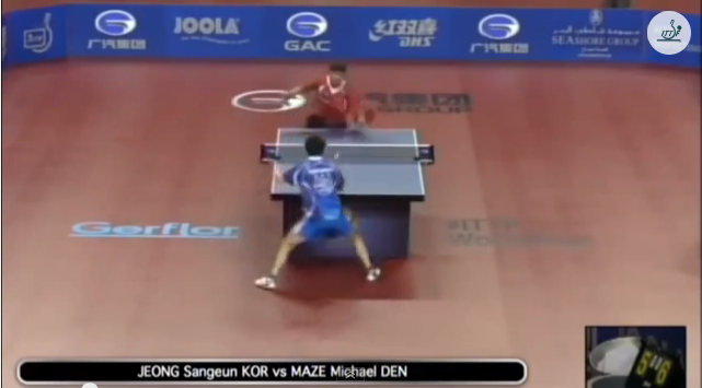 Qatar Open 2014 Highlights: Michael Maze vs Jeong Sangeun 卓球動画