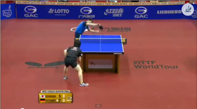 German Open 2014 Highlights: Dimitrij Ovtcharov vs 岸川聖也 (Quarter Final) 卓球動画