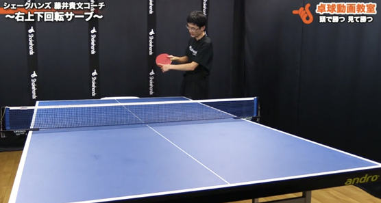 右上下回転サーブ2