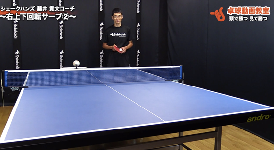 右上下回転サーブ1
