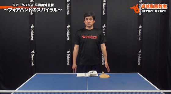 フォアハンドのスパイラル1
