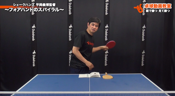 フォアハンドのスパイラル3
