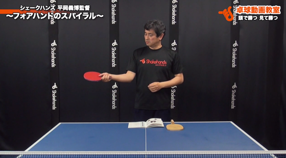 フォアハンドのスパイラル2