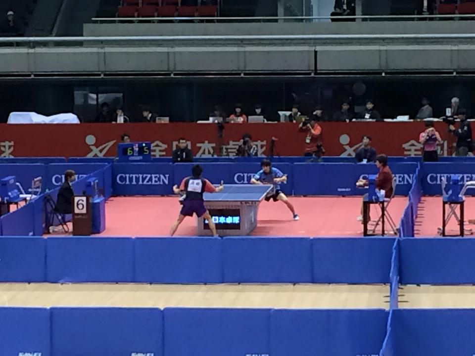プラボールと我慢の卓球＠全日本選手権大会