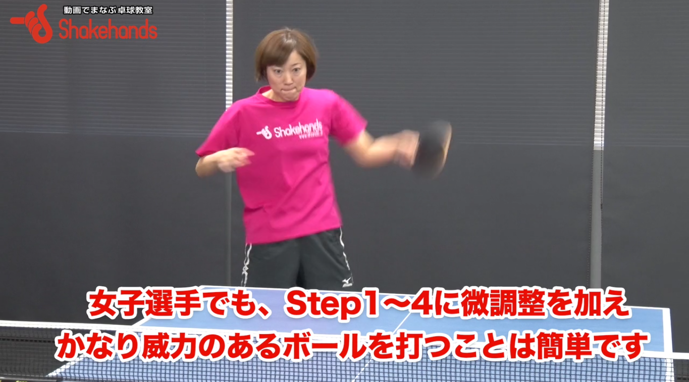 チキータを15分でマスター（女子）！Step5「長さの微調整」
