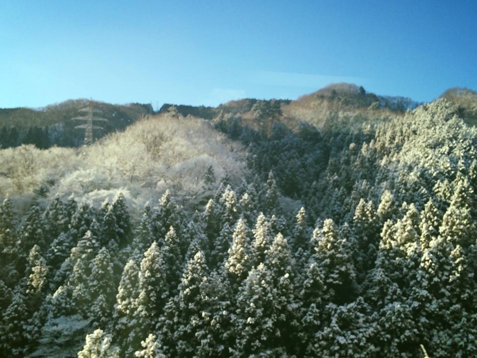 早朝から、高速バスの一人旅