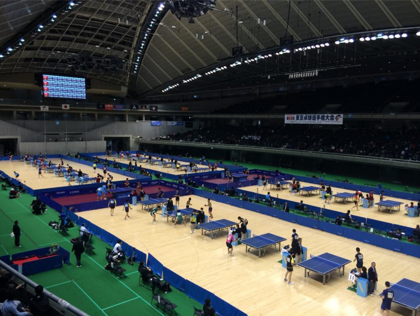 東京卓球選手権大会の様子