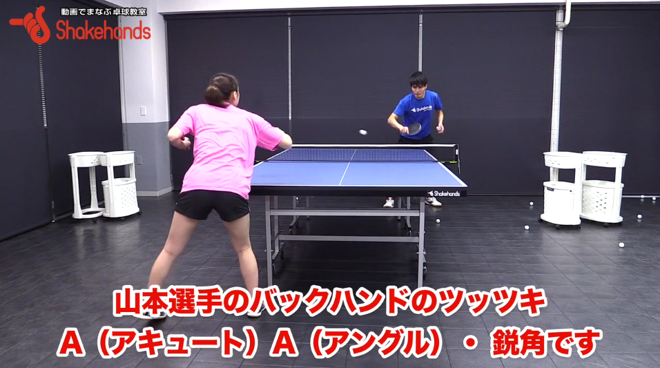 バックハンドのツッツキ。AA理論とラケット角度で下回転を生み出す! by山本怜