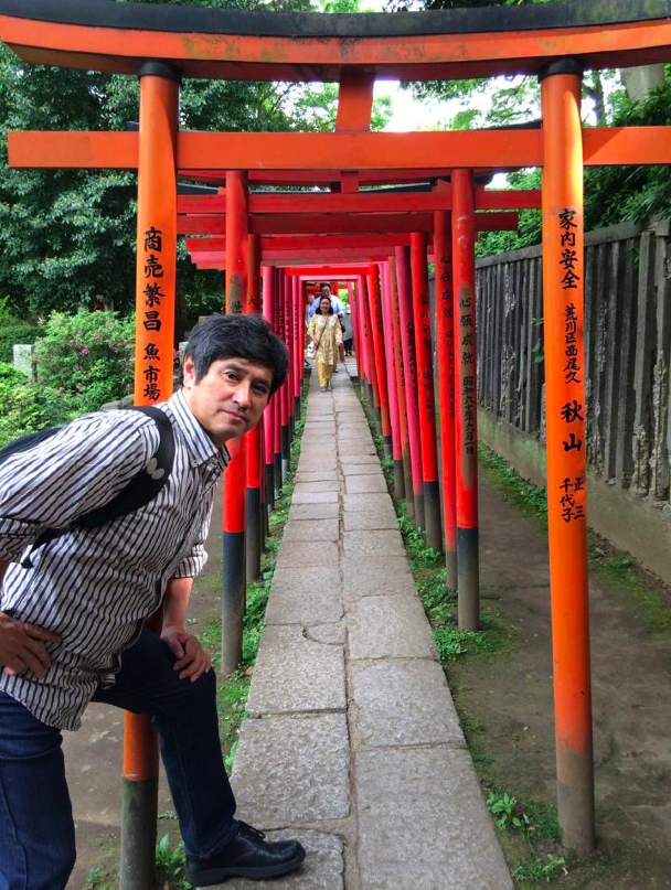 根津神社にて