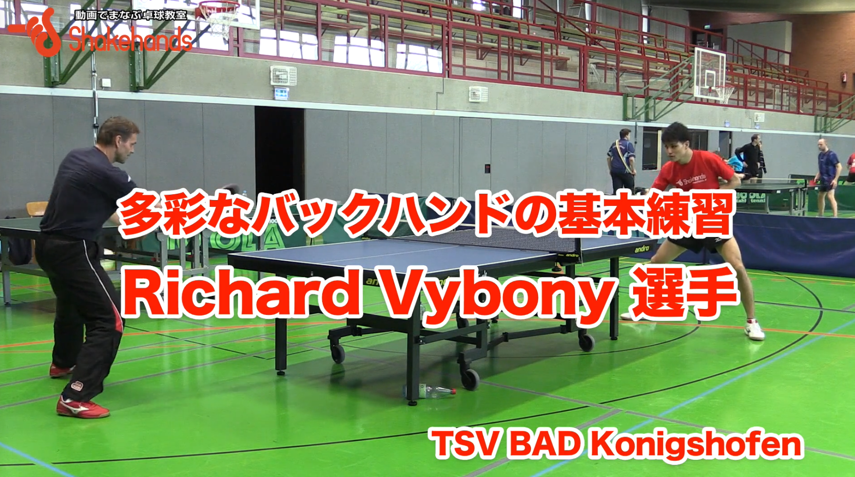 ベテラン選手のバックハンド技術をご紹介しますよ!