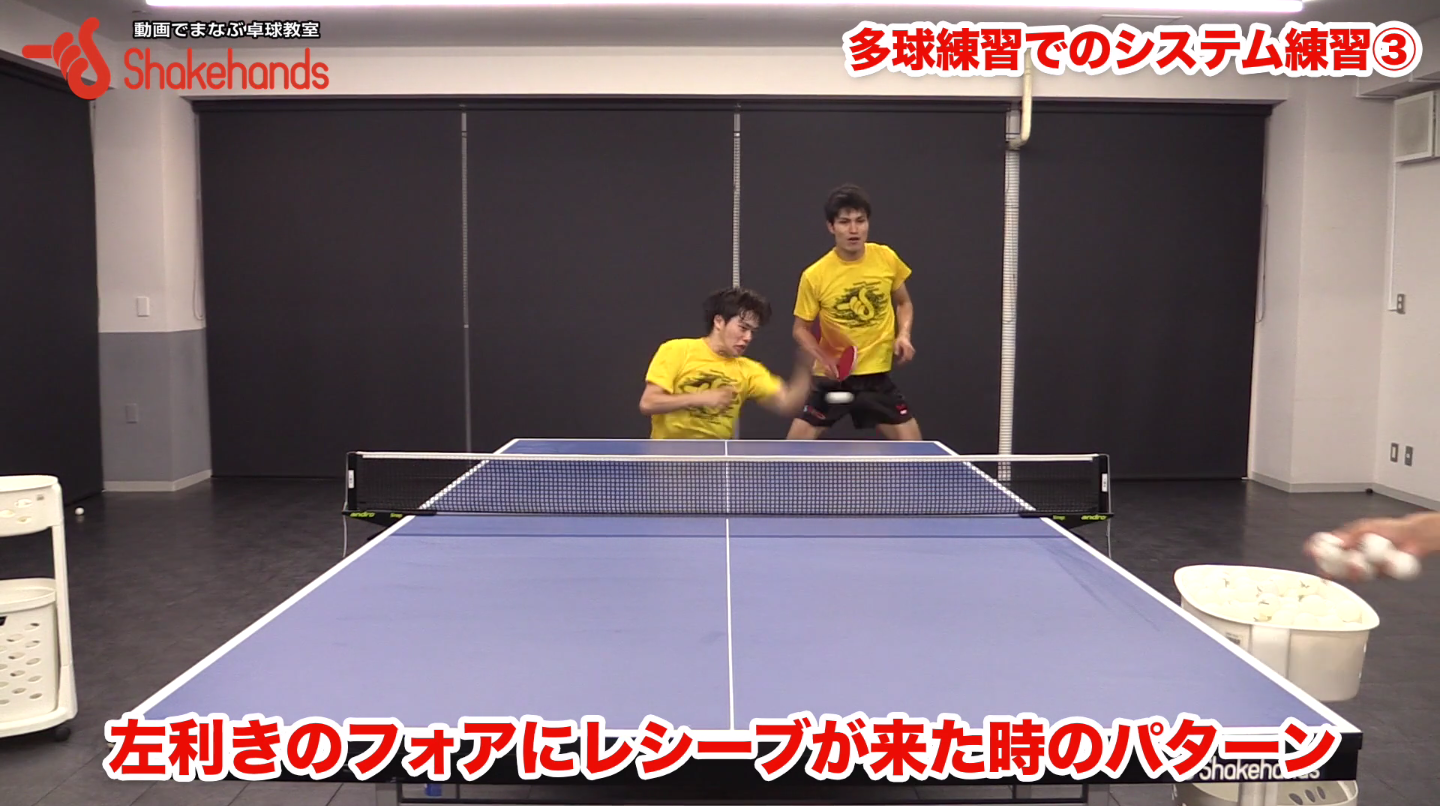 森薗政崇選手によるダブルスのシステム練習の紹介です!