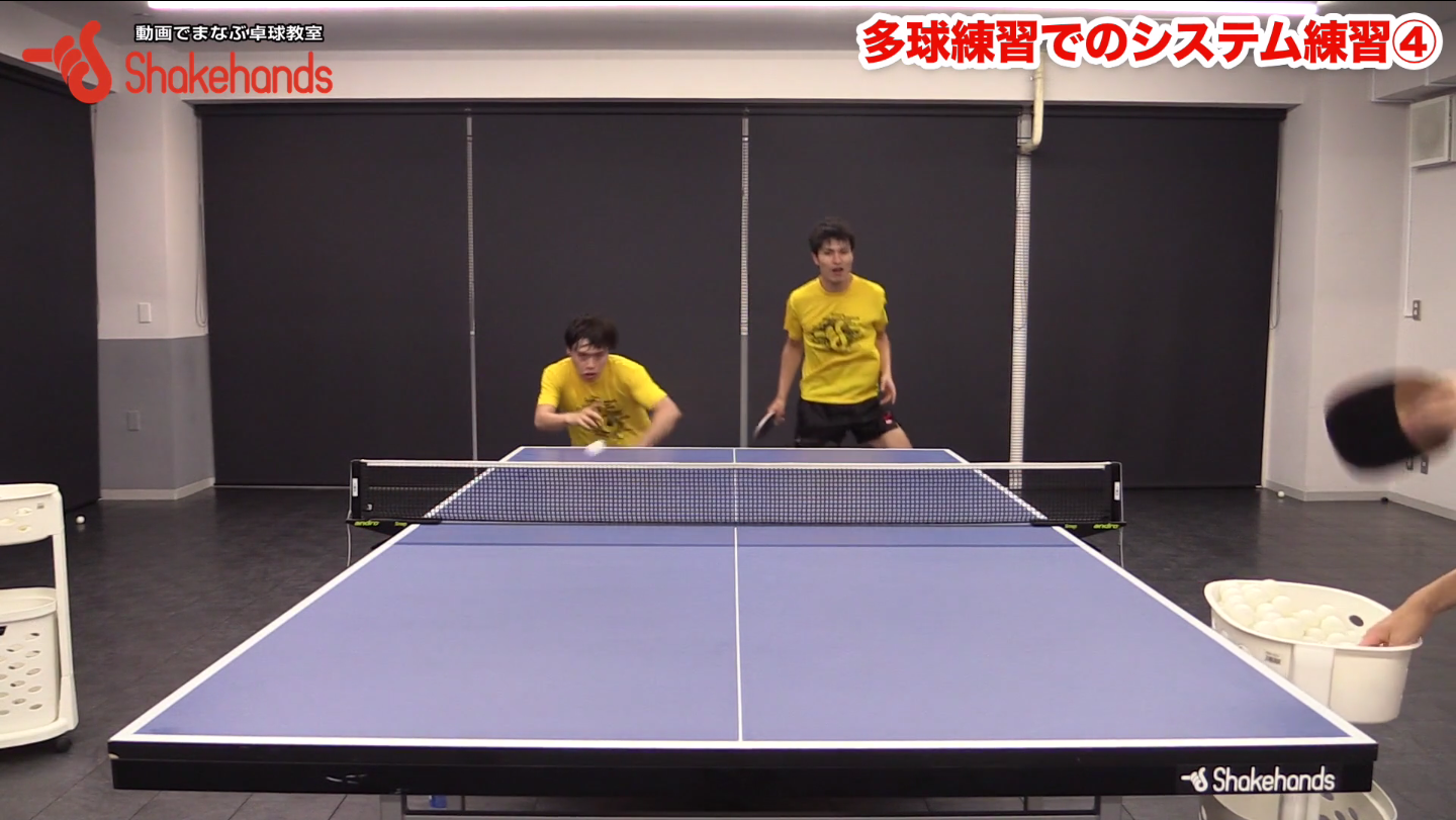 ダブルス。1球分の余裕で、パートナーにつなぐ! by 森薗政崇