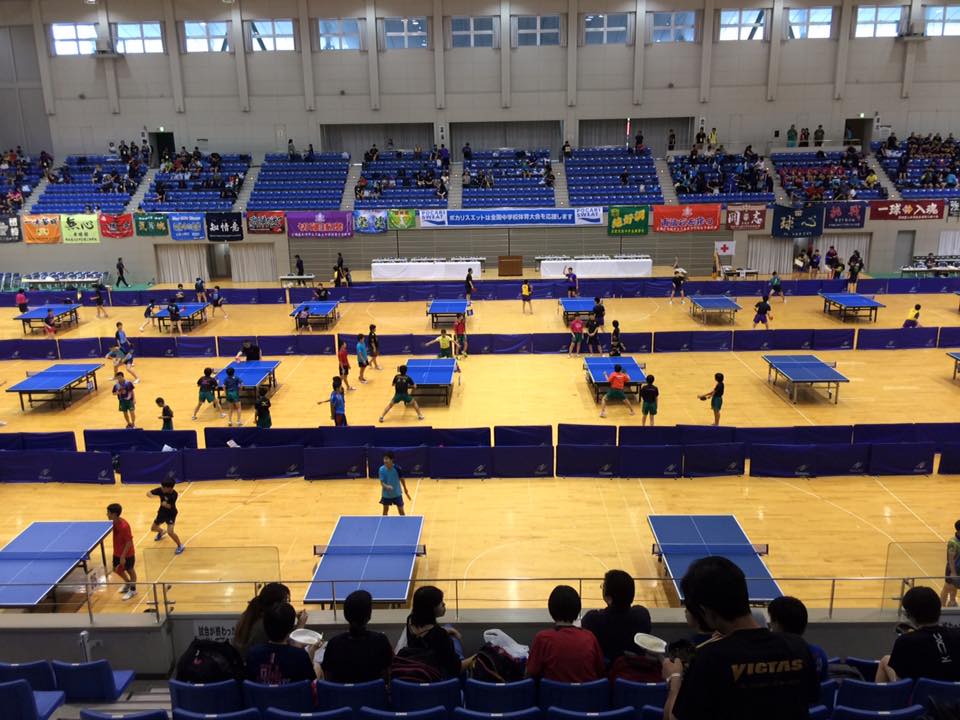 夏の全国大会の締めは【全国中学校卓球大会】