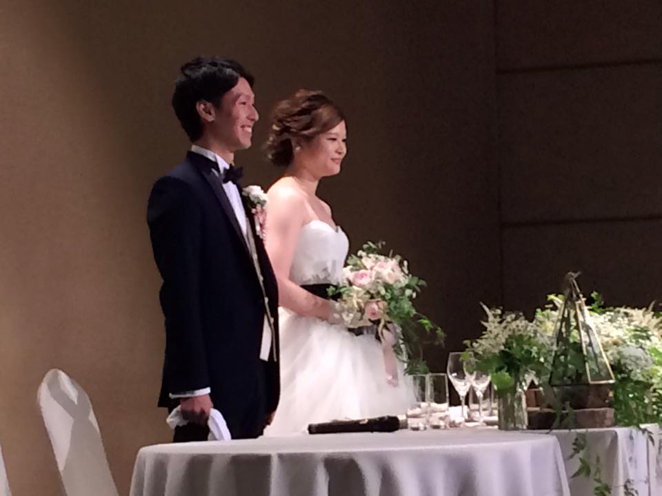 卓球の教え子が結婚。おめでとうございます