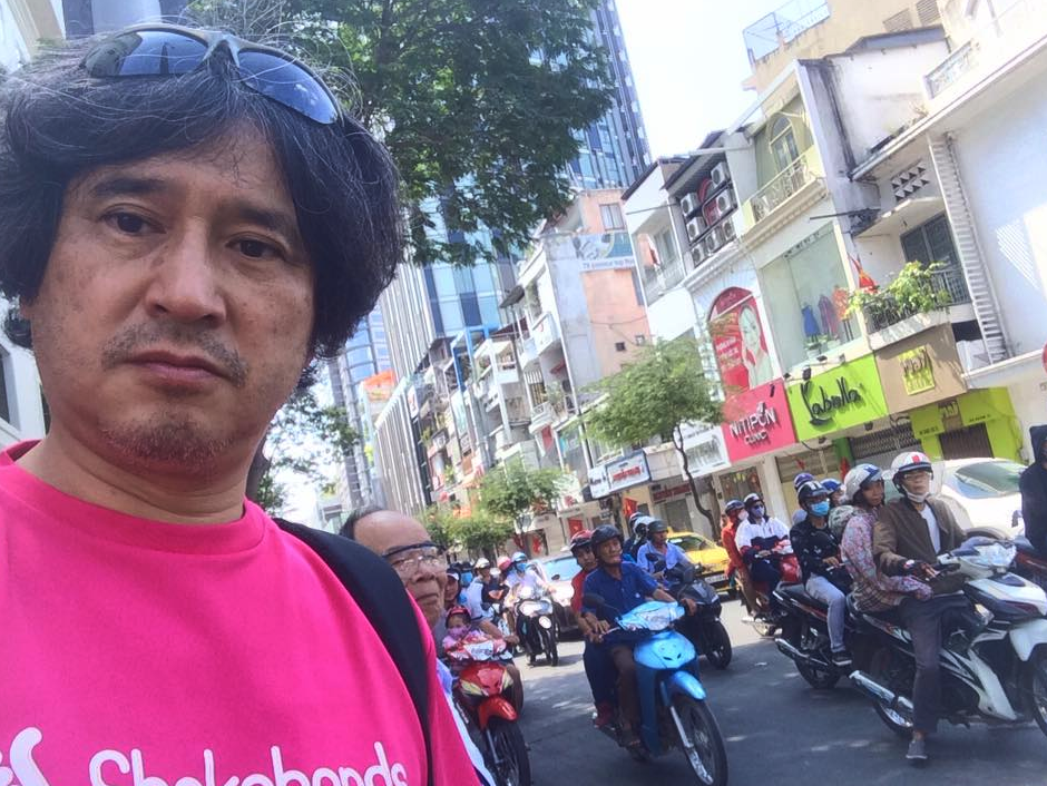 卓球だけでなく、街中散策でもアグレッシブに