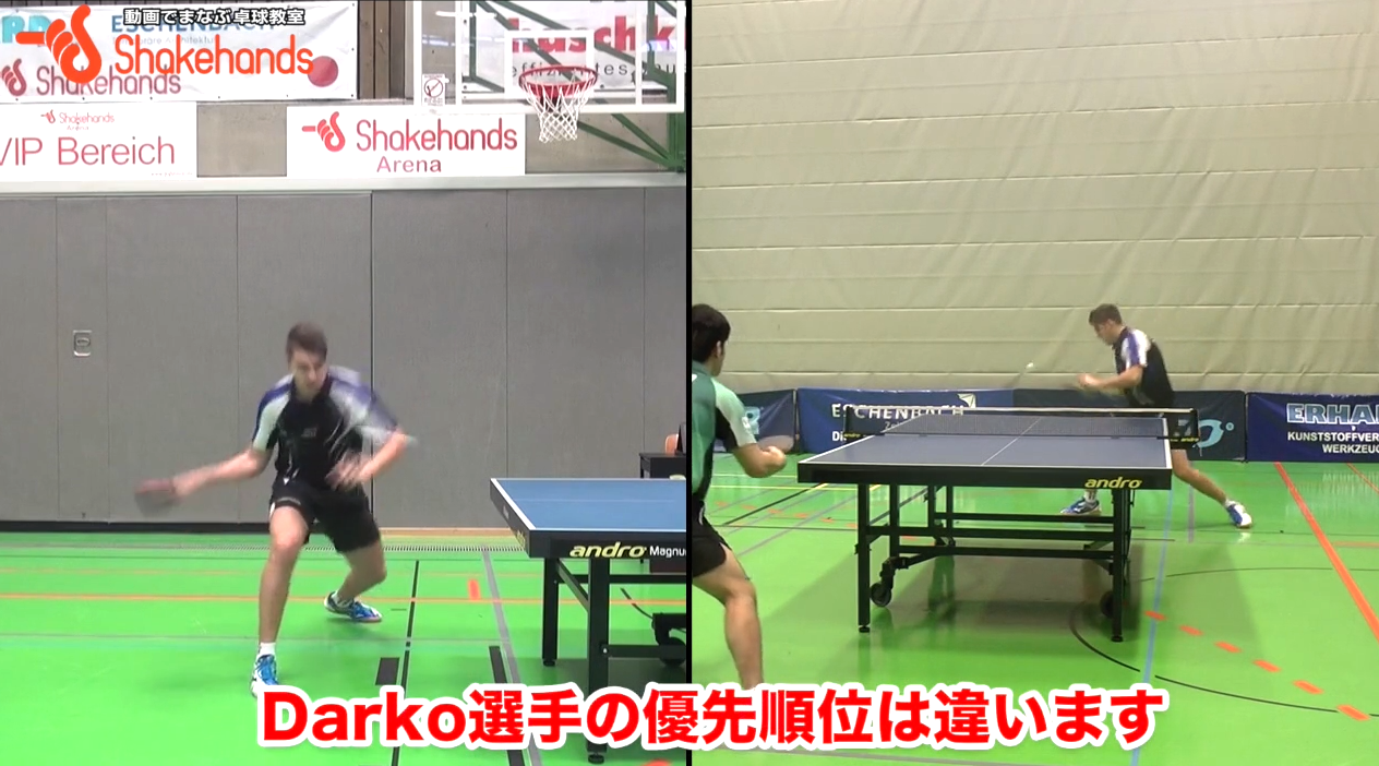 【板垣孝司】プロのフォアバック練。試合前にぜひ