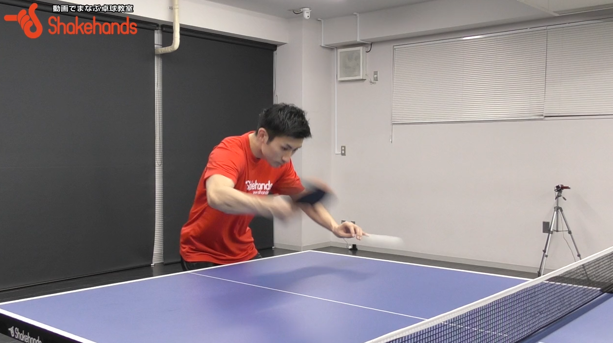 上田仁の台上ドライブ。横チキータと打ち方変える！