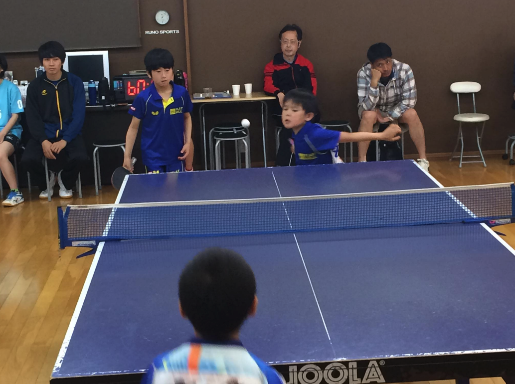 卓球練習の成果を出して良いプレーを見せてくれた