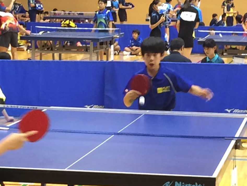 今回が2度目の卓球大会出場、初勝利