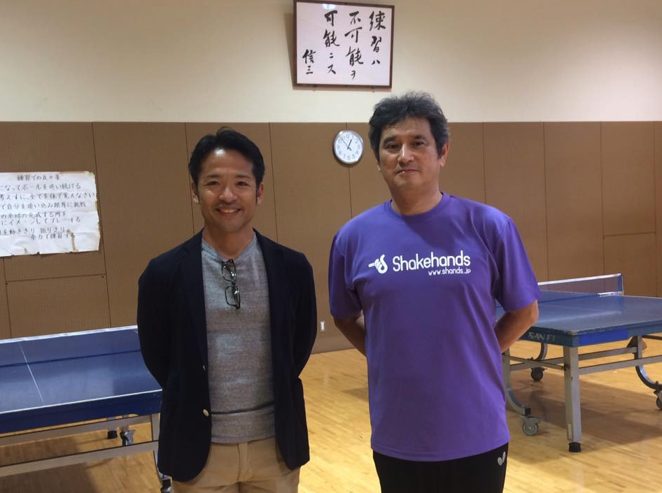 矢上尚武氏は、慶應義塾大学卓球部のトレーニング指導