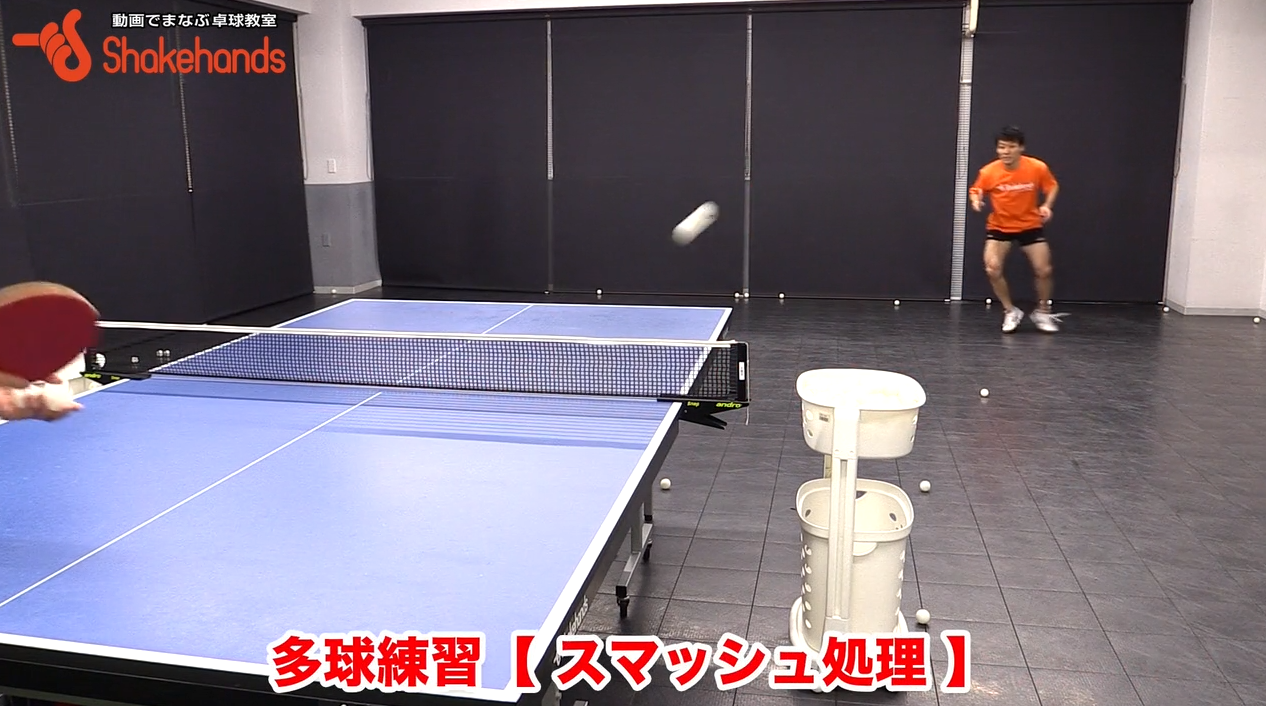スマッシュをカット。どんなボールも拾えるように by英田理志