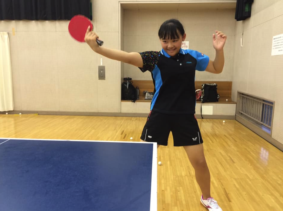 全国高校卓球選抜の女子シングルス東京都代表を獲得