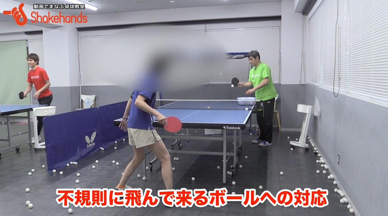 不規則なボール打てる!体重移動では間に合いませんby平岡義博