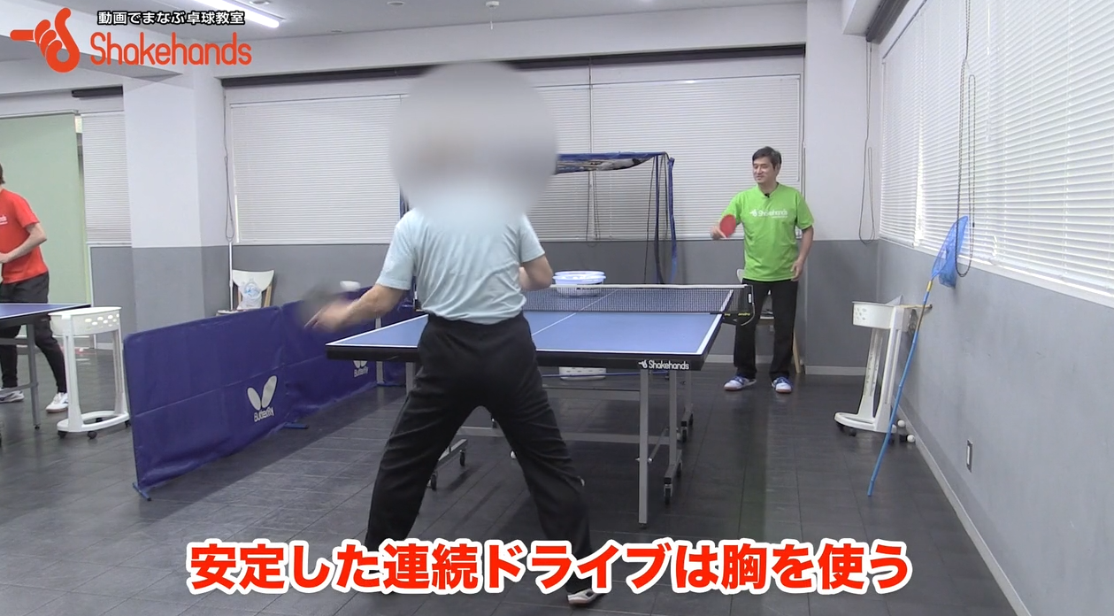 フォアハンド。連続で打ってもミスしないby平岡義博