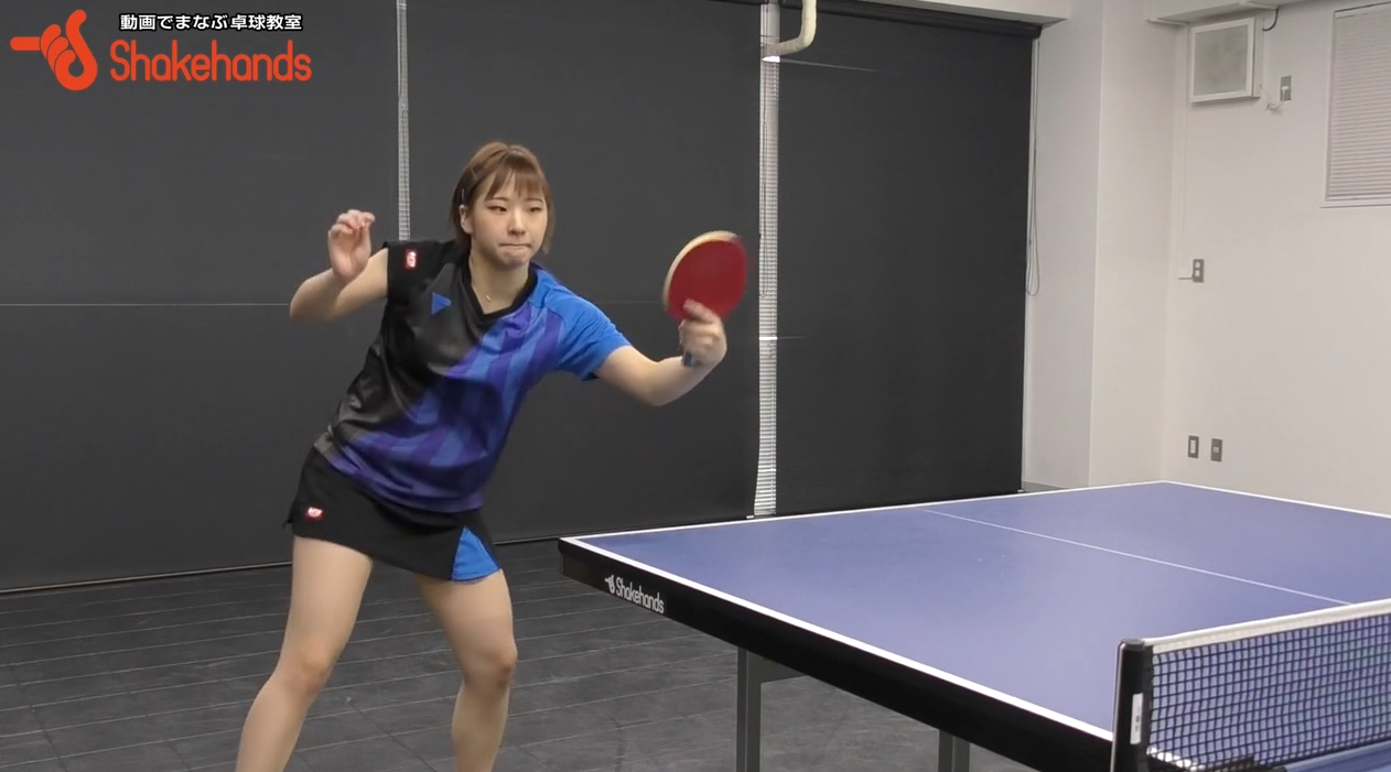 【2018振り返り】前田美優!前陣両ハンド攻撃、表の特徴を出すフォアハンド
