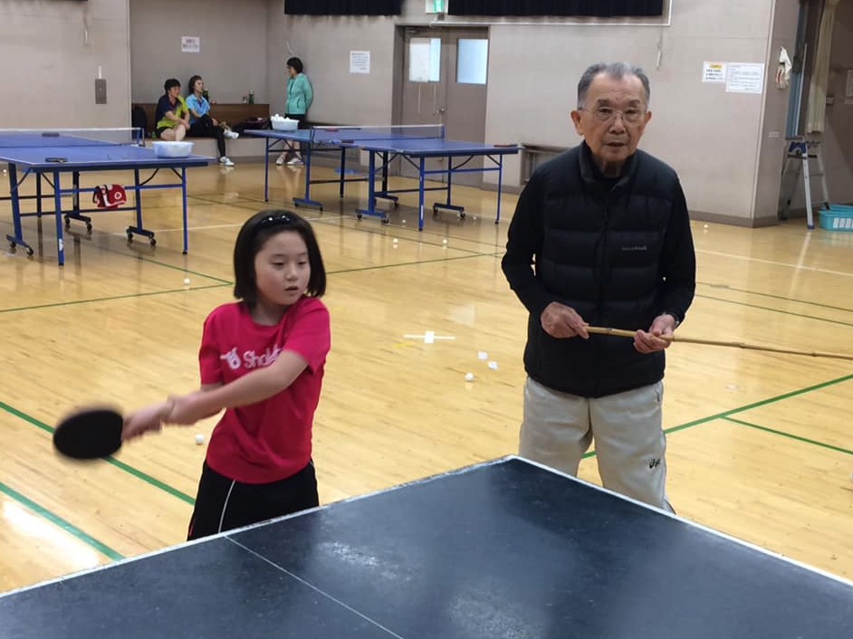 卓球で球出しがしたくてウズウズ