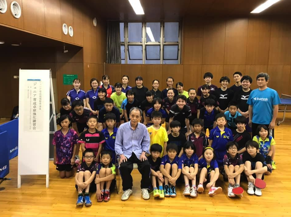 ジュニア育成卓球強化卓球練習会で講師