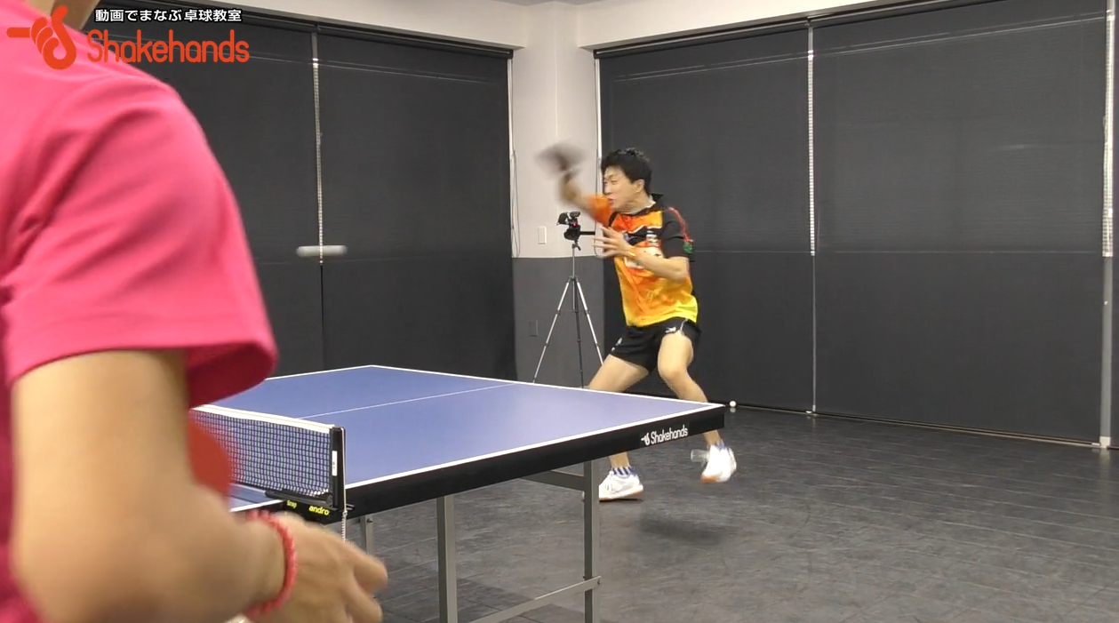 全力！中陣カウンタードライブ。卓球特有の不確定要素を全面カバー！by神巧也