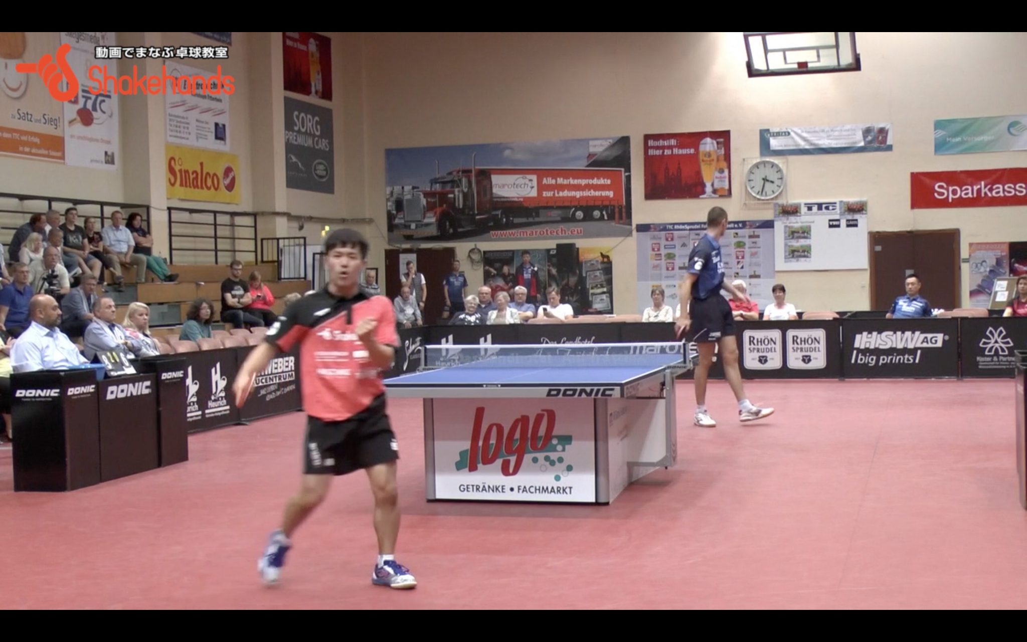 【 ドイツカップ・ベスト８決定戦 】及川選手が世界選手権16のプッツァー選手に勝利もあと１点が取れず敗退
