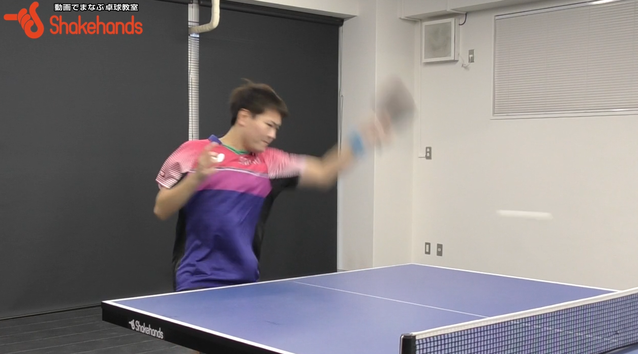 【千葉悠平】フォアドライブ!高い打球点の利点とは