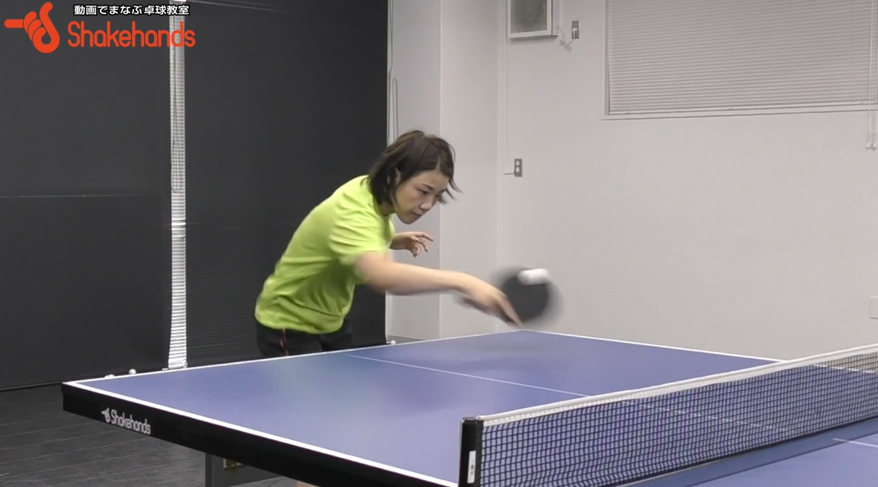 攻撃的なツッツキから５球目!ツッツキは武器になるby石垣優香