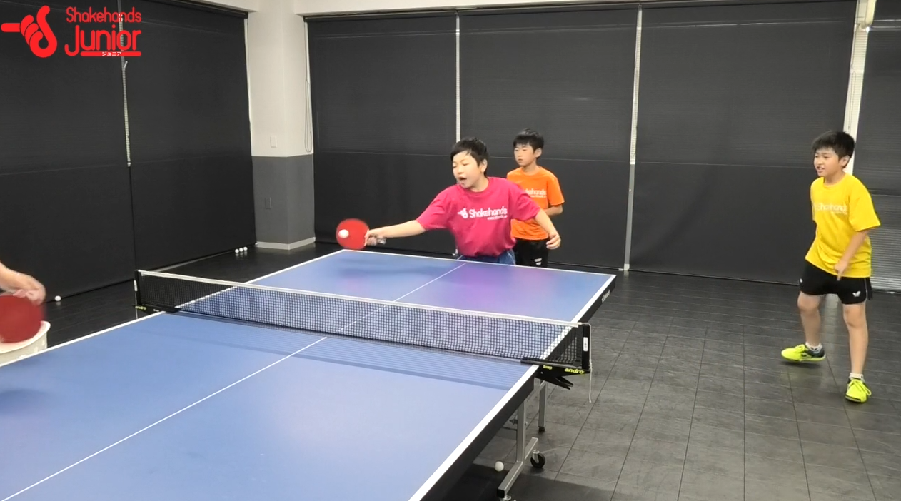 【平岡義博の３人多球練習】小学生でもできる台上からの攻撃