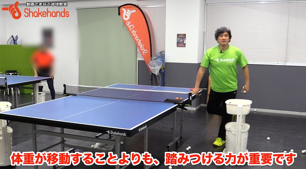 下回転打ち!トップ選手は実は踏み込んでいない!?by平岡義博