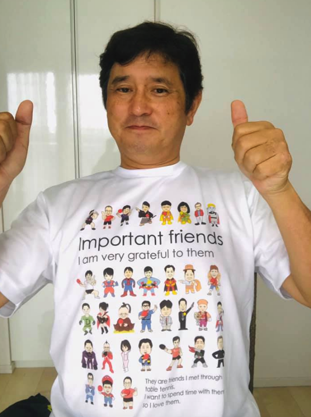 素敵なイラスト制作の活動   つばめジュニア卓球クラブの田巻賢太郎さん