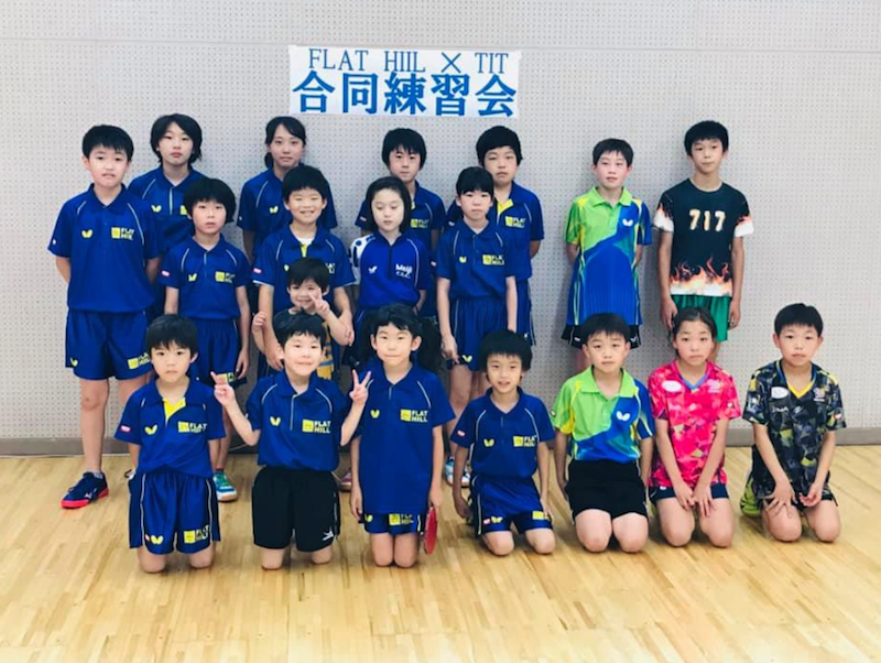 群馬県から小学生の精鋭選手たちが 卓球練習に来てくれました