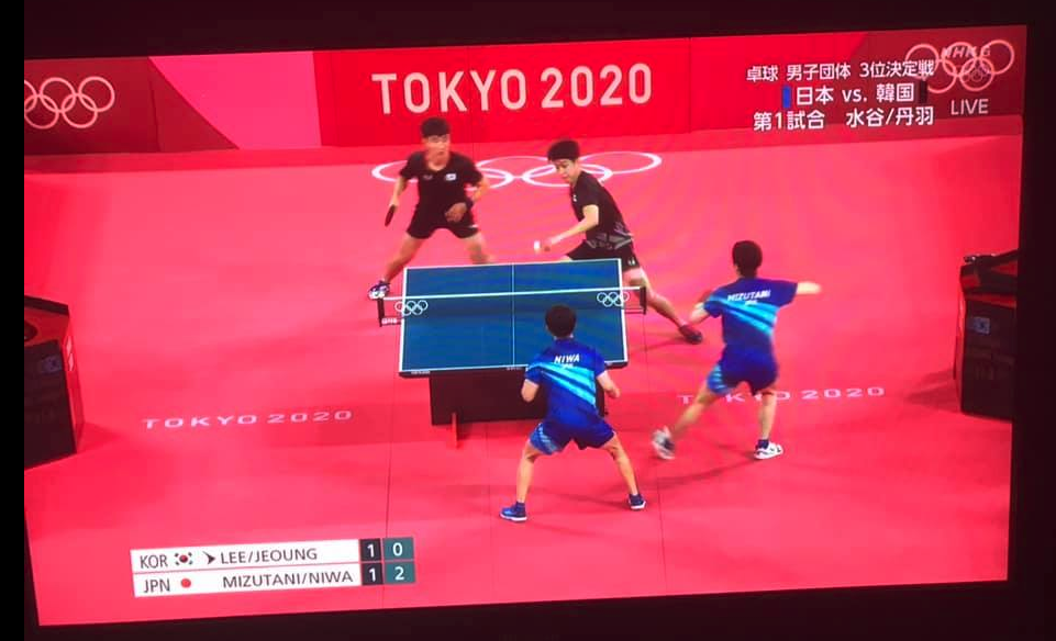 台上ナックルの払いは水谷選手の代名詞だったはず