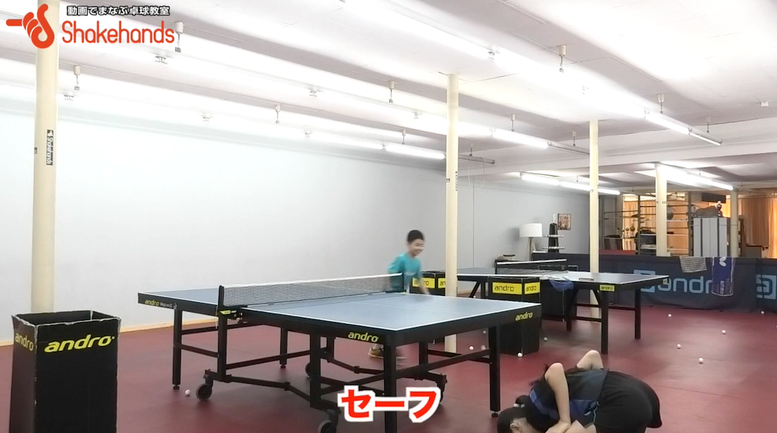 初心者同士のゲーム練習!コースやサーブを限定するとラリーが出来るby板垣孝司