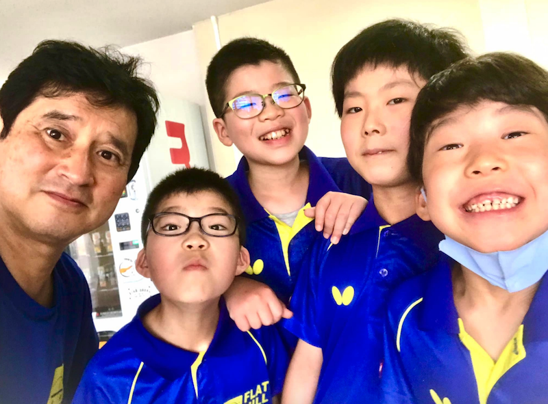 今まで全く勝ち目のない相手卓球チームに２-3とあと一歩まで追い込みました