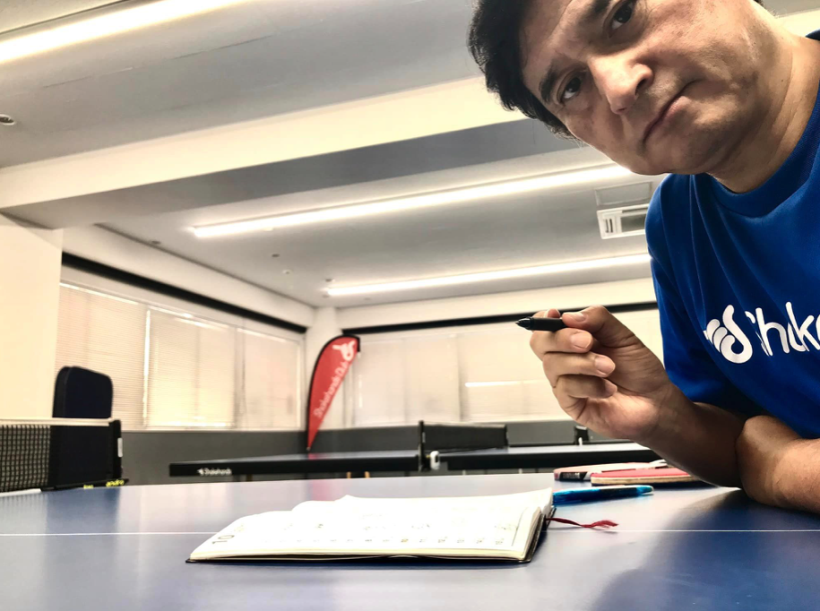 卓球練習に取り入れていることを改めてノートに書き出してみました