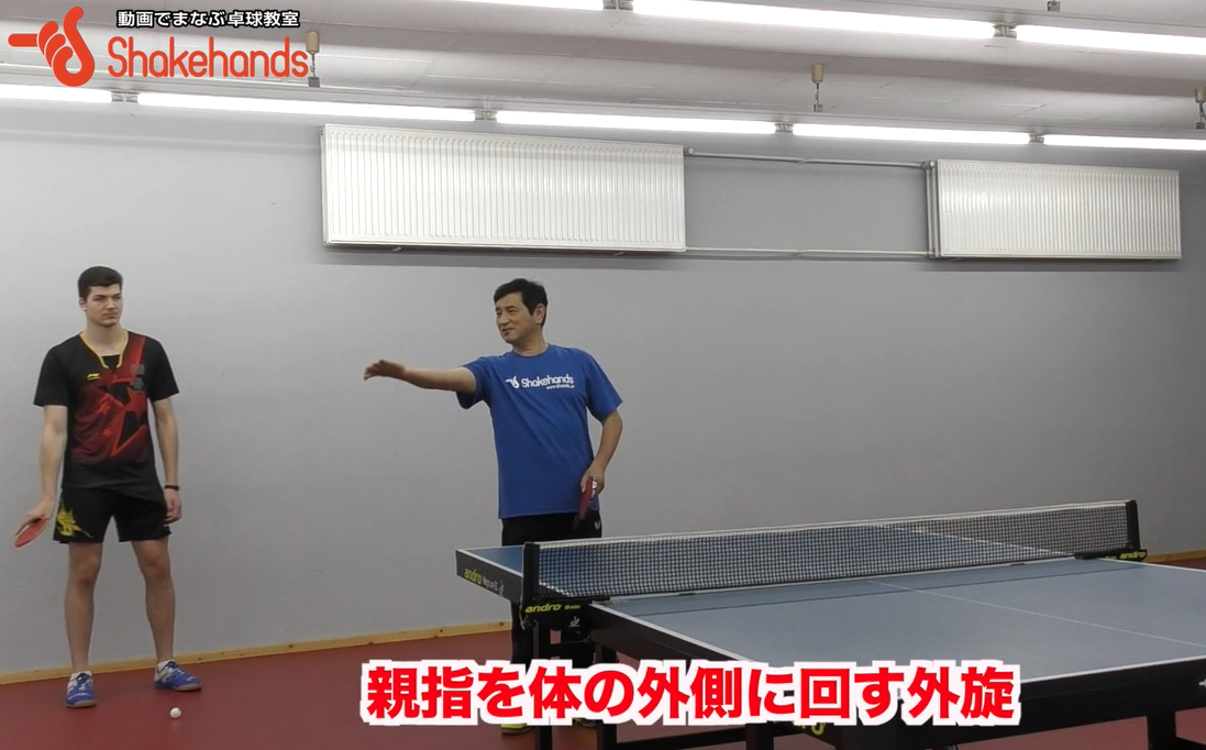 強い選手は自然にできているフォアハンドでの2方向の腕の回し方by平岡義博