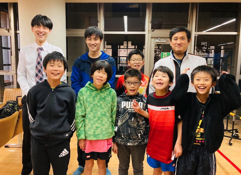 今晩のジュニア練習に國學院大学の村上選手と高澤選手が来てくれました